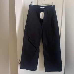 Oak +Fort High Waisted Straight Leg Pant